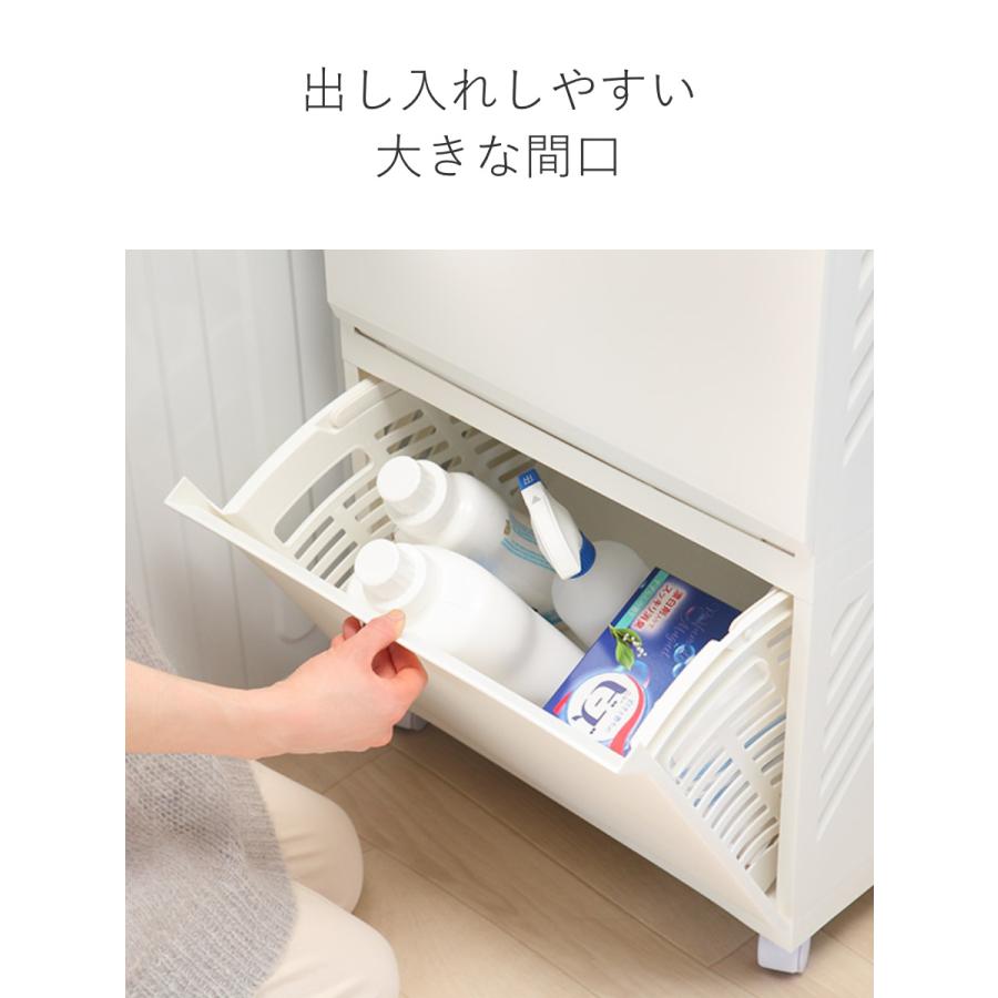 平和工業 ランドリーボックス Clevan 3段 ランドリーラック 洗濯かご