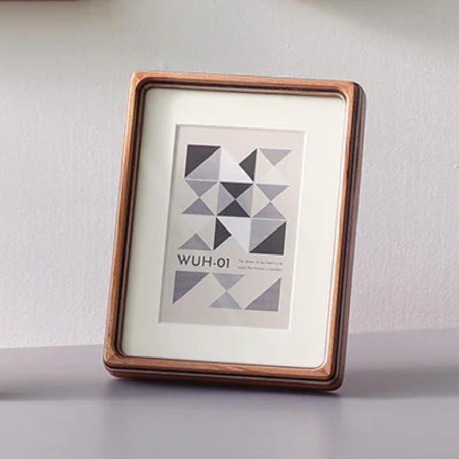 フォトフレーム ウッドフレーム WUH-01 横置き 縦置き 壁掛け対応