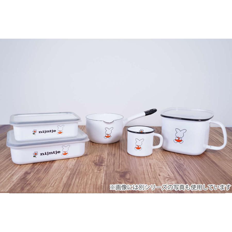 富士ホーロー 保存容器 ナインチェ 角型 みそポット ホーロー （ miffy