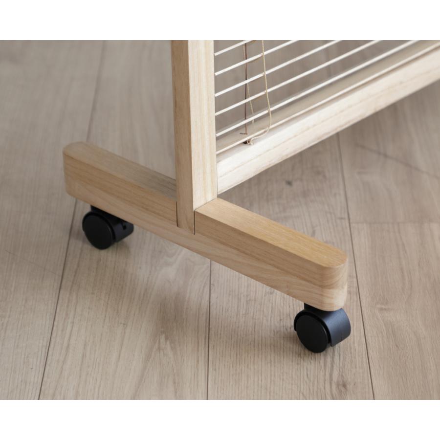 弘益 衝立 2連 高さ155cm ナチュラル ルーバータイプ