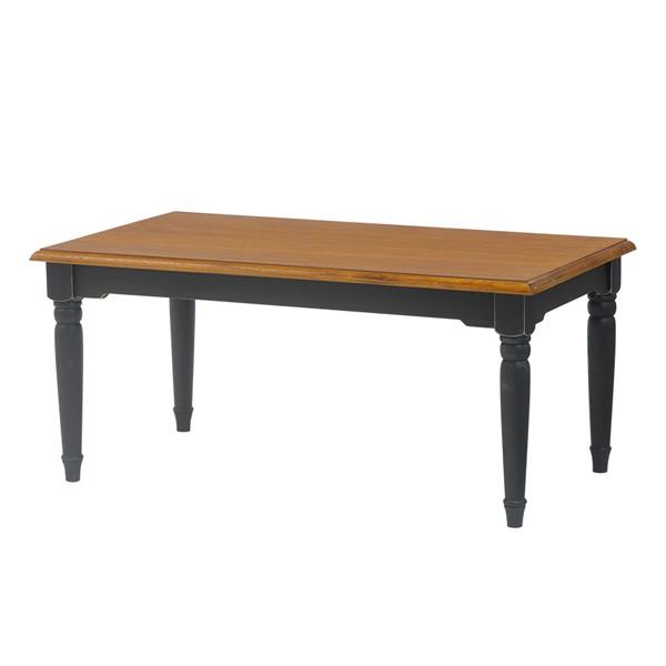 ローテーブル センターテーブル アンティーク調 BROCANTE ブラック 幅