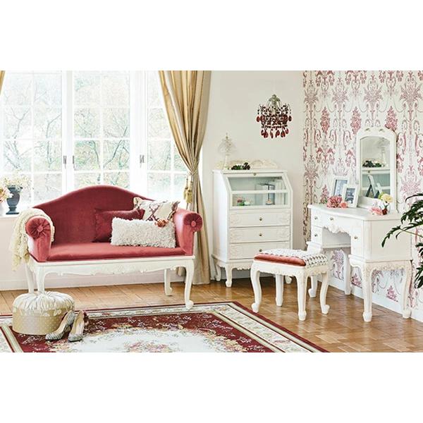 チェスト 幅80cm 引出し5杯 姫系 猫脚 完成品 ヴィオレッタ （ タンス