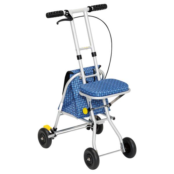 シルバーカー コンパクトタイプ プチカ コンパクト 座れる 幸和製作所 おしゃれ （ カート 歩行器 歩行車 折りたたみ 軽量 アルミ製 歩行補助 介護 高齢者 ） カート 幅41