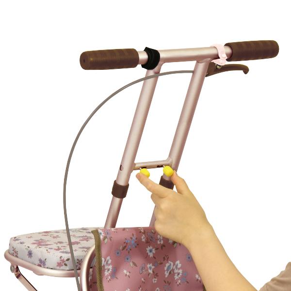 シルバーカー コンパクトタイプ プチカ コンパクト 座れる 幸和製作所 おしゃれ （ カート 歩行器 歩行車 折りたたみ 軽量 アルミ製 歩行補助 介護 高齢者 ） カート 幅41