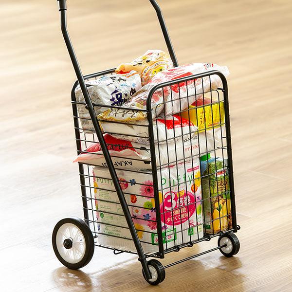 Tacaof ショッピングカート 折りたたみ 4輪 大容量 おしゃれ シンプル