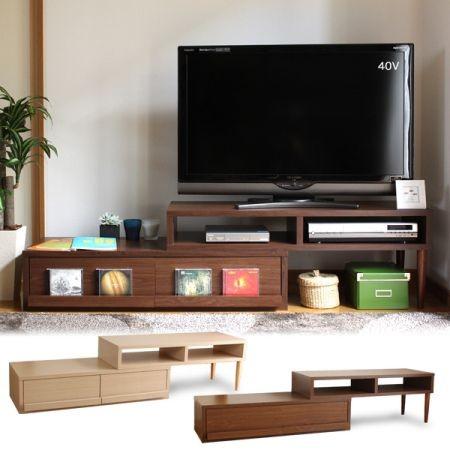 伸縮avボード Cdディスプレイ テレビボード テレビ台 Tvラック ローボード インテリアパレットヤフー店 通販 Yahoo ショッピング