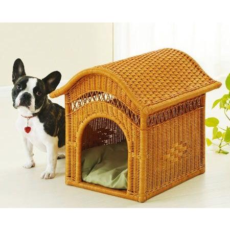 ペットハウス　ラタン　犬小屋　籐家具　幅45cm （ ラタン ） ラタン