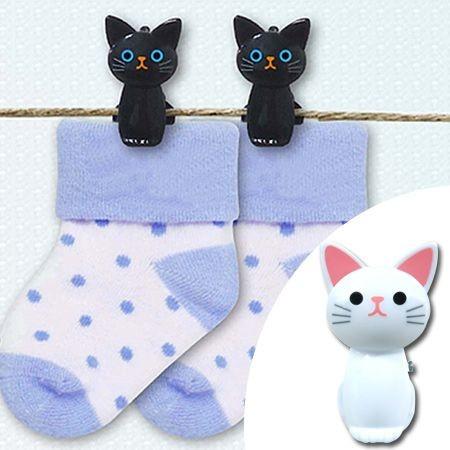 クリップ 洗濯バサミ ねこのクリップ 8個 ねこのしっぽ （ 洗濯ピンチ