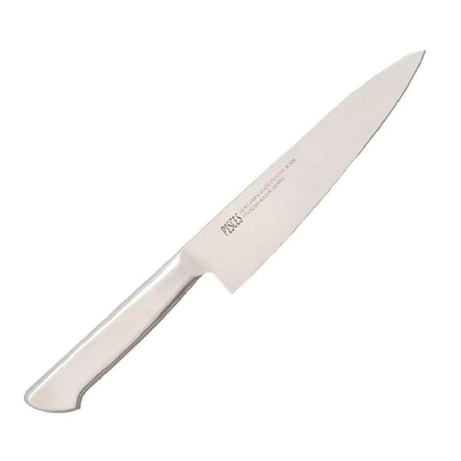 牛刀包丁 18cm PISCES オールステンレス 日本製 （ 包丁 シェフナイフ 牛刀 料理包丁 万能包丁 キッチンナイフ 文化包丁 モリブデン ）