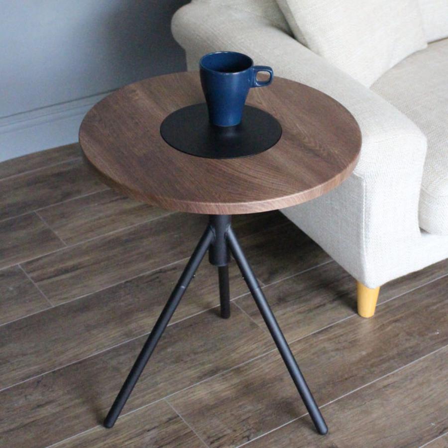 あずま工芸 サイドテーブル 高さ55.5cm 円形 DARTS （ テーブル ソファ