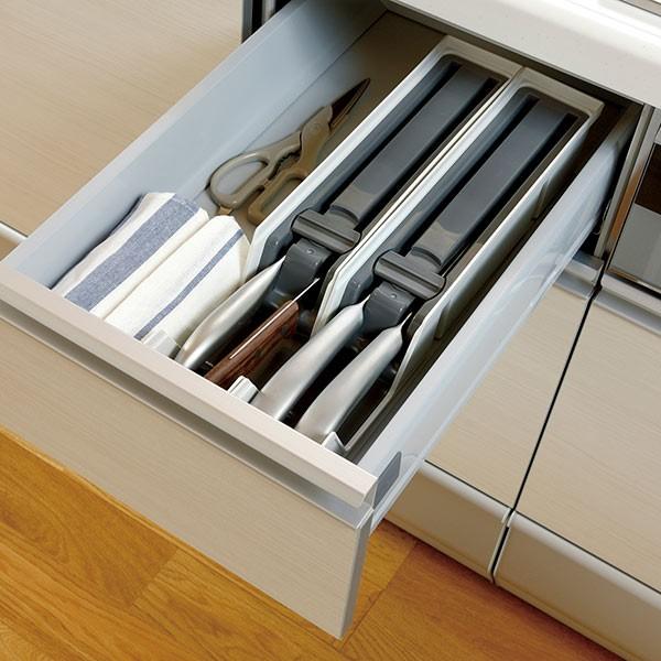キッチン収納ケース 包丁ケース システムキッチン 引き出し用 トトノ ロック機能付 包丁差し 包丁収納 包丁入れ インテリアパレットヤフー店 通販 Yahoo ショッピング