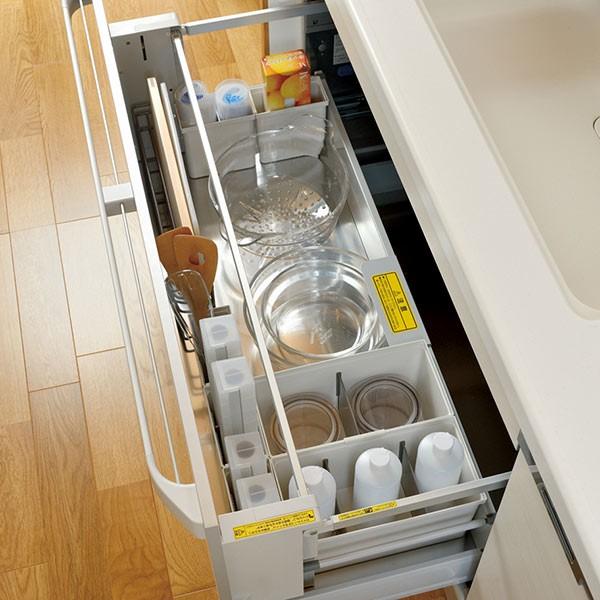 キッチン収納ケース ディッシュスタンド L システムキッチン 引き出し用 トトノ 皿立て ディッシュラック 食器収納 インテリアパレットヤフー店 通販 Yahoo ショッピング