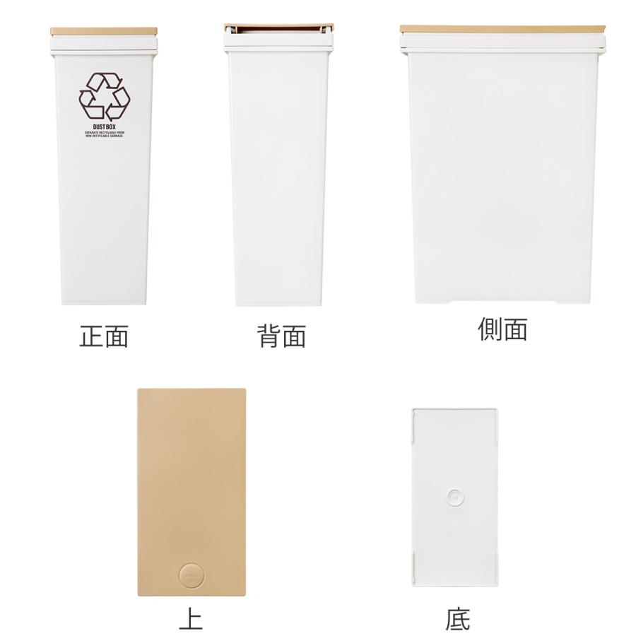 アスベル ゴミ箱 60L 資源ゴミ 横型 3分別ワゴン （ ごみ箱 60