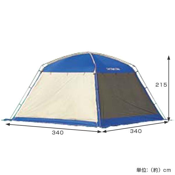 シェード　オルディナ　リビングスクリーンドーム　3.4m×3.4m　キャリーバッグ付　UVカット　防水 （ キャプテンスタッグ 大型 テント ）｜interior-palette｜03