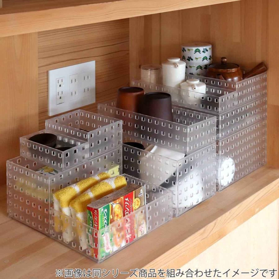 リビング収納　キッチン収納（収納ケース小2個&A4ファイルホルダー5個付） 吉川国工業所 キッチン収納 ブリックス L 浅型 9003 （ BRICKS 小物