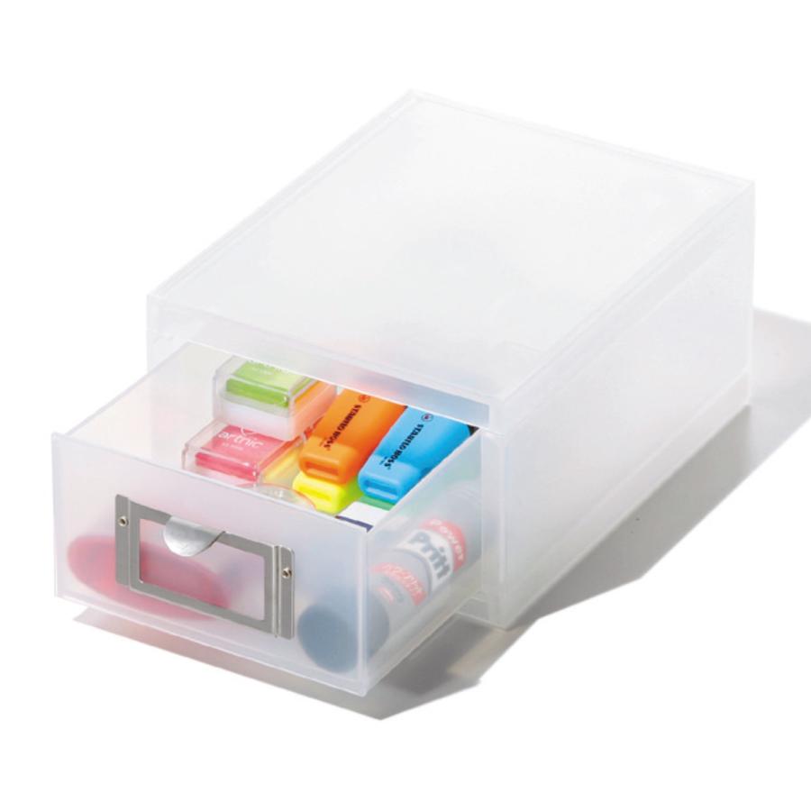 吉川国工業所 収納ボックス 引き出し プラスチック MX-60 A6 サイズ 浅