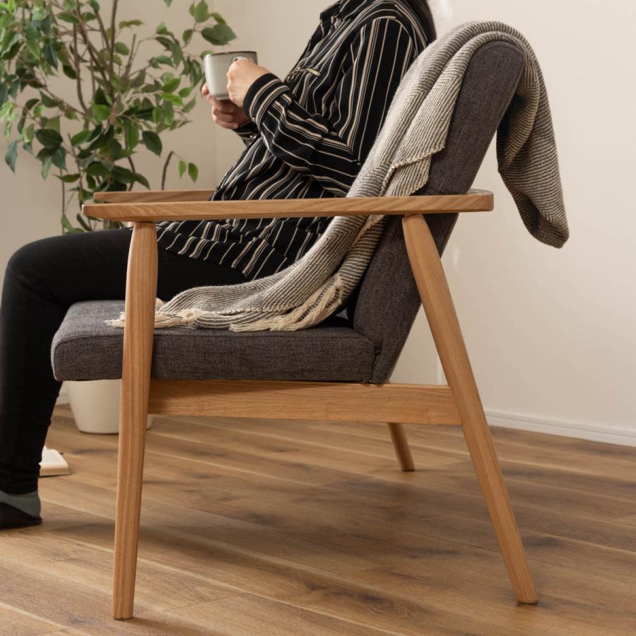 東谷 ダイニングソファ 幅117cm 2人掛け 木製フレーム リズシリーズ