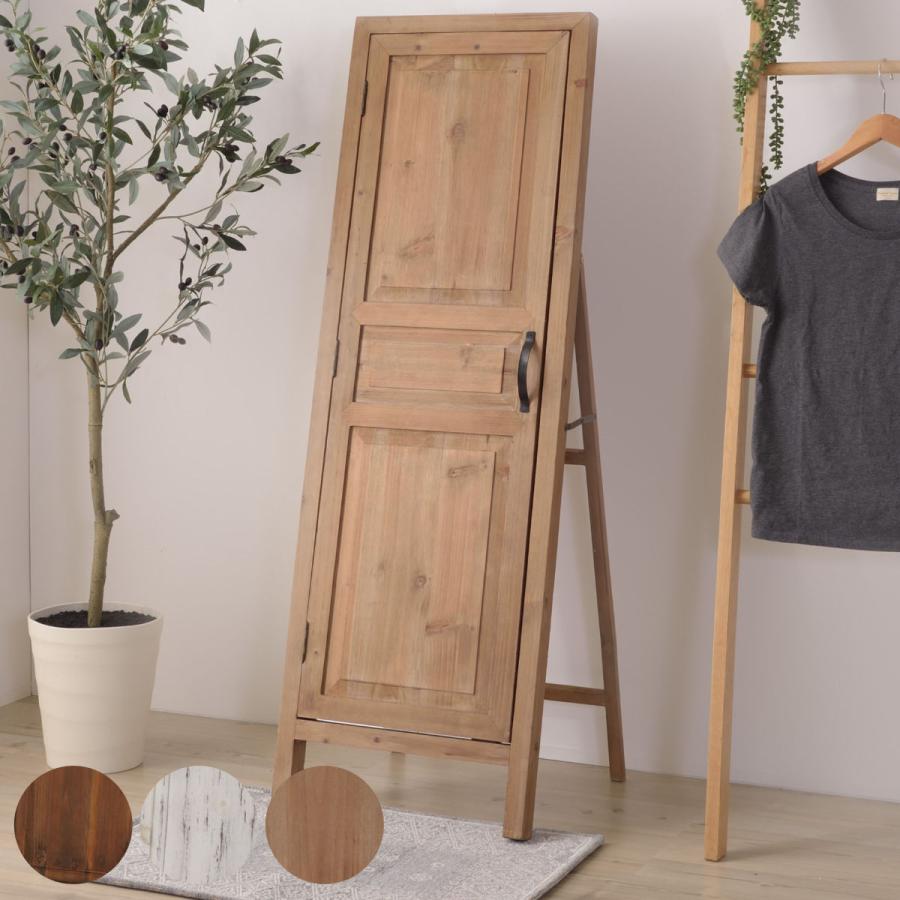 東谷 スタンドミラー アンティーク風 ルーアン ドアミラー （ 扉付き