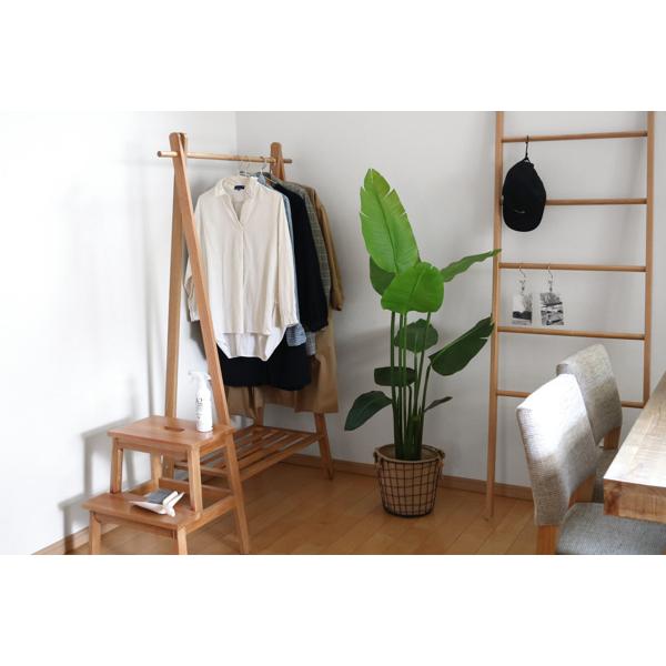 ステップスツール　腰掛けスツールと脚立の2wayスツール　天然木 ステップスツール 腰掛けスツールと脚立の2wayスツール 天然木 楽天