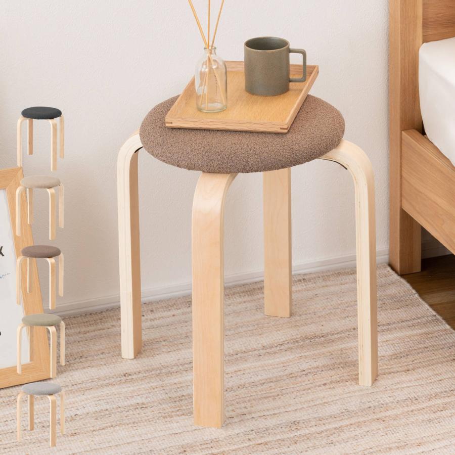 新品 送料込み スツール 椅子 1脚 高さ45cm 東谷 スツール 高さ45cm スタッキング 完成品 （ 木製 天然木 チェア