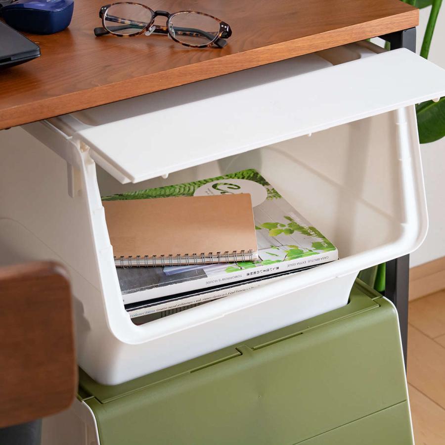 収納ボックス 前開き フロック30 深型 幅39 奥行46 高さ31cm 4段階ストッパー 同色4個セット 収納ケース 収納 おもちゃ箱 プラスチック set インテリアパレットヤフー店 通販 Yahoo ショッピング