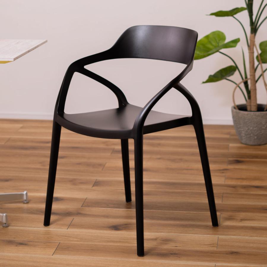 東谷 ダイニングチェア 座面高45cm 軽量 肘掛け付き 完成品 ガーデン