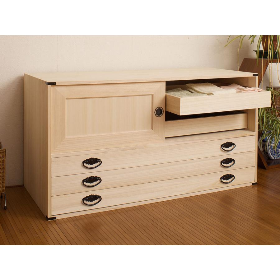 桐タンス 9段 引き戸タイプ 着物用 幅99 高さ137cm （ 桐たんす 桐