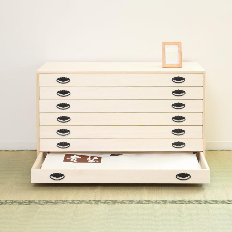 桐タンス 幅98.5cm 7段 引出し 完成品 日本製 （ 桐 桐箪笥 桐たんす