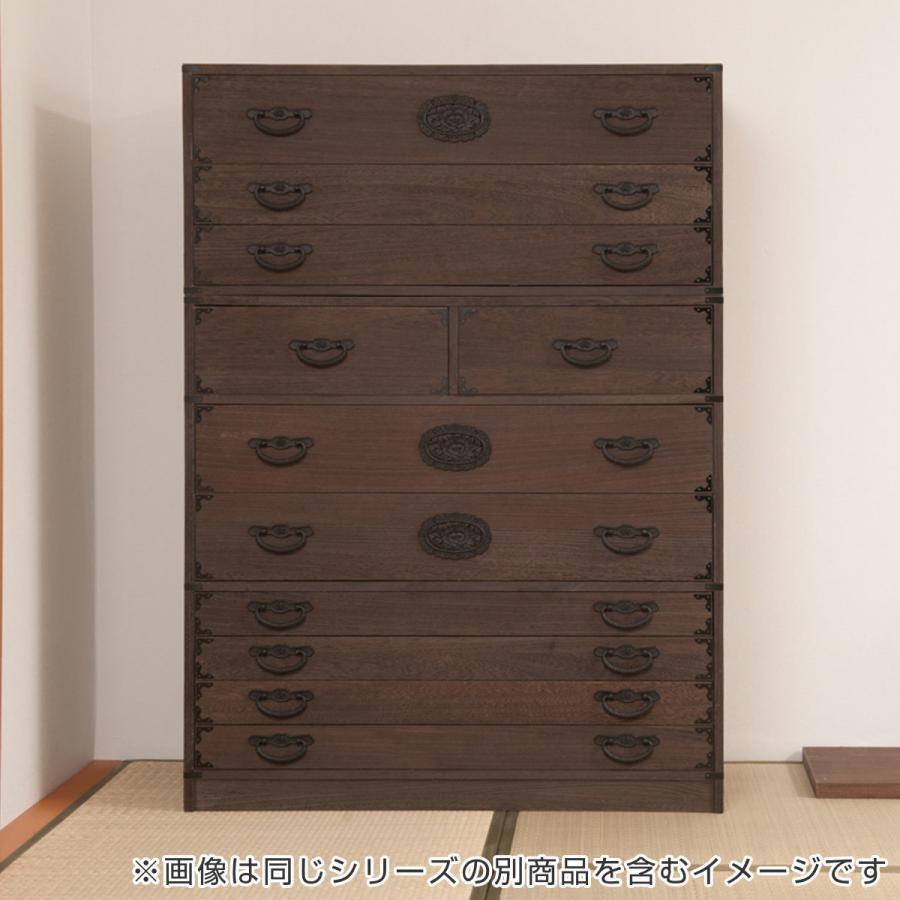 焼桐タンス 7段 民芸調 桐箪笥 日本製 幅100cm （ 桐タンス タンス