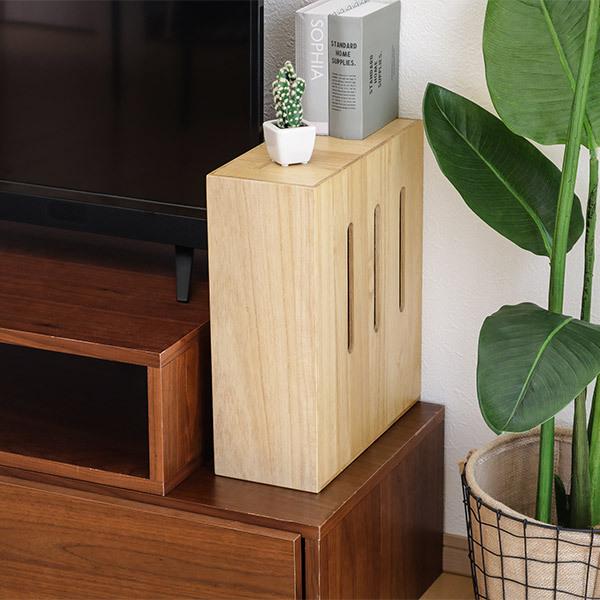 ◎ケーブルボックス 木製 ケーブル ルーター 収納ボックス ケーブルボックス 木製 ルーター 収納 タップ コンセント収納