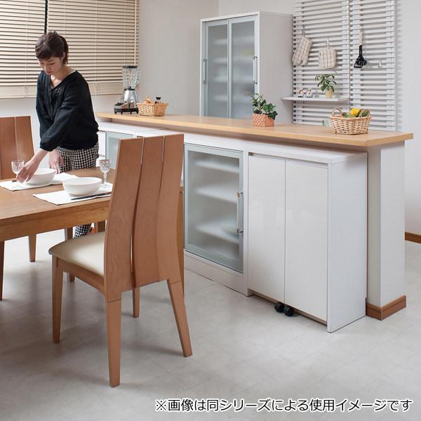 ブランド登録なし☆【完売間近】 カウンター下収納 キャビネット デスクタイプ キャスター扉 幅60cm （ PCデスク キャビネットタイプ リビング収納 日本製 完成品 ）