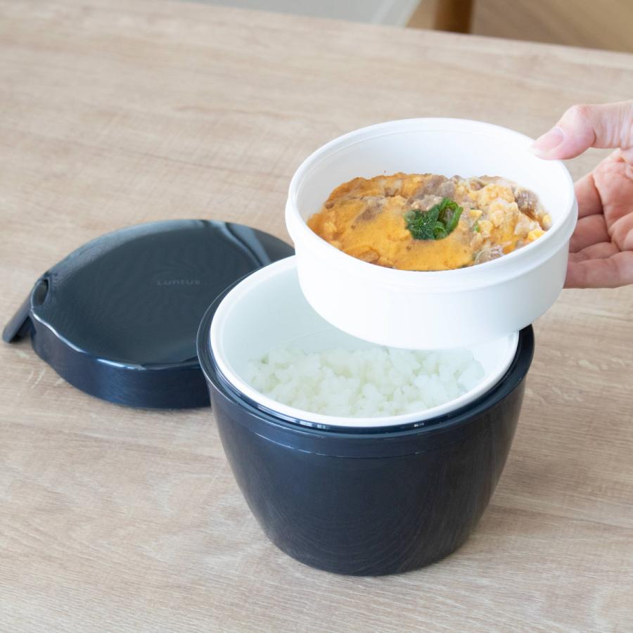 アスベル（ASVEL） 保温弁当箱 カフェ丼800ml 専用ランチバッグ付き