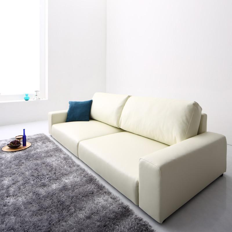 ローソファー 3人掛け おしゃれ 分割 幅182 ソファ 二人掛け ソファー