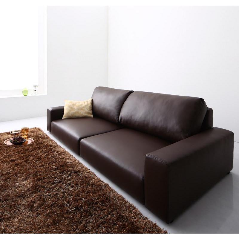 ローソファー 3人掛け おしゃれ 分割 幅182 ソファ 二人掛け ソファー