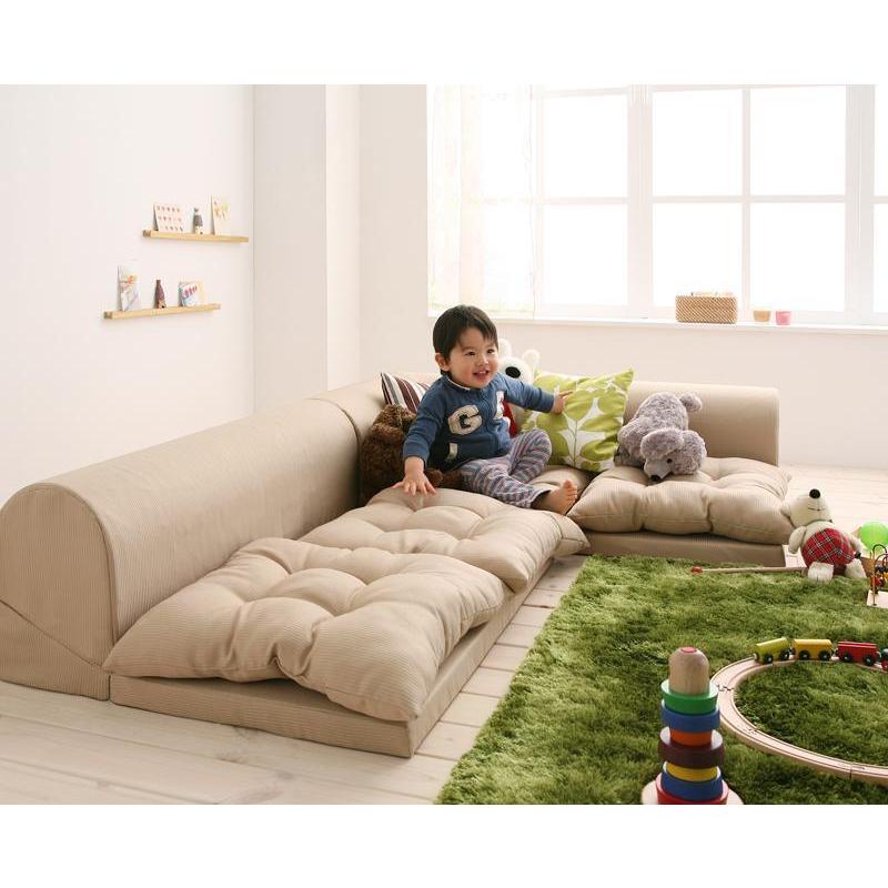 ローソファー 3人掛け おしゃれ 分割 ソファ 二人掛け こたつ カウチ