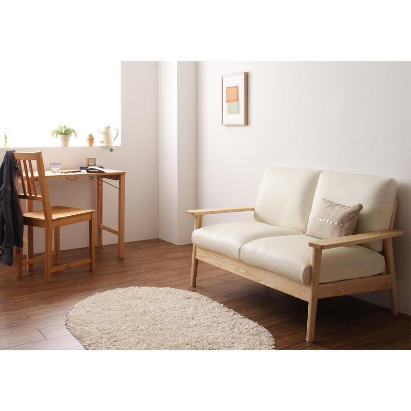 ソファー 2人掛け 幅125 おしゃれ 肘付き 北欧 ソファ レザー