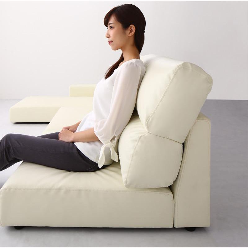 ローソファー 4人掛け おしゃれ 分割 幅249 ソファ 3人 ハイバック