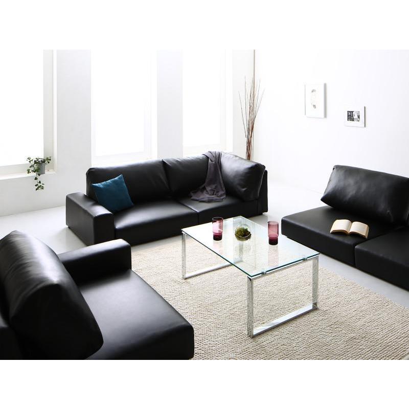 ローソファー 4人掛け おしゃれ 分割 幅249 ソファ 3人 ハイバック