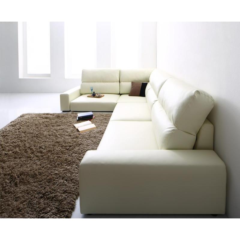 ローソファー 4人掛け おしゃれ 分割 幅249 ソファ 3人 ハイバック