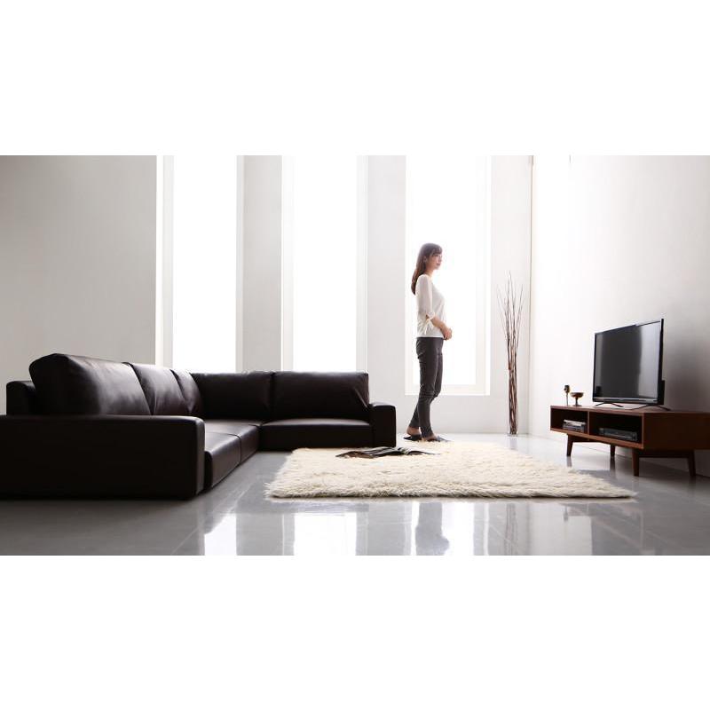 ローソファー 4人掛け おしゃれ 分割 幅249 ソファ 3人 ハイバック