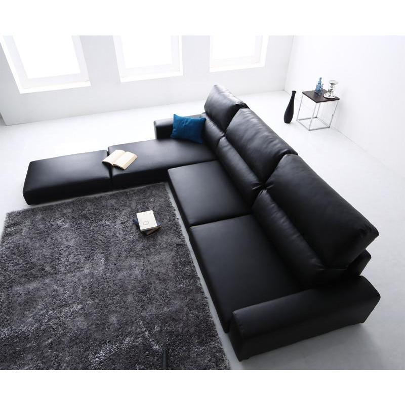 ローソファー 3人掛け おしゃれ 分割 幅187 ソファ 2人 カウチ