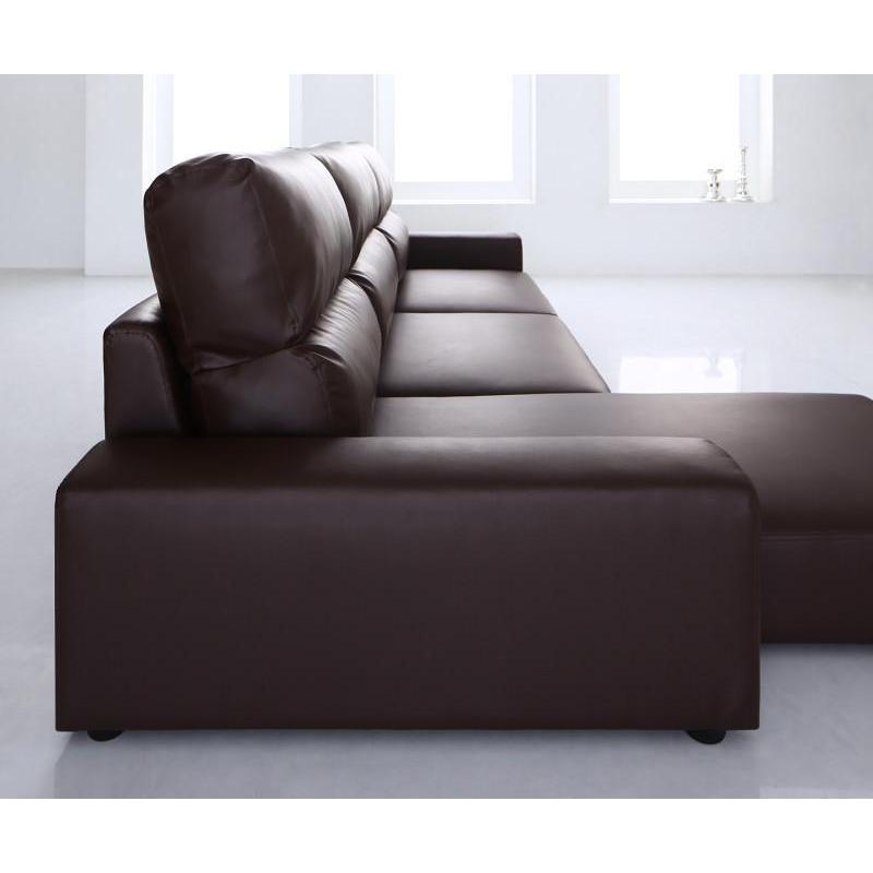 ローソファー 4人掛け おしゃれ 分割 幅237 ソファ 3人 3.5人 カウチ