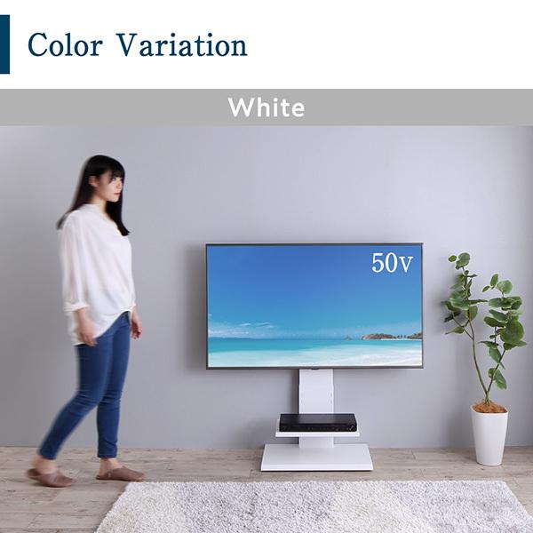 テレビ台 テレビスタンド ロータイプ 棚付き 50型 50インチ おしゃれ