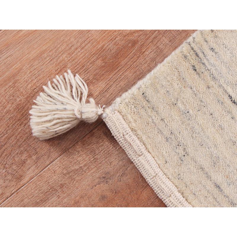 ギャッベ 玄関マット 45×75cm L16 ベージュ アイボリー 無染色 ギャベ