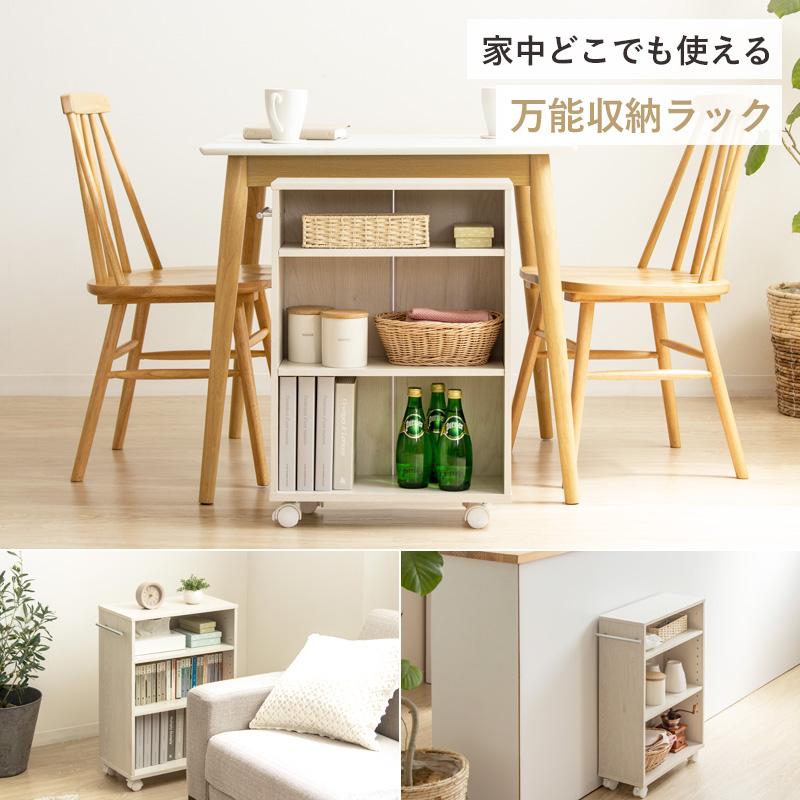 岩附 押入れ収納 ラック キャスター付き 奥行45cm 高さ65cm (幅19/25