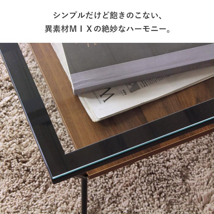 岩附 テーブル ローテーブル リビングテーブル おしゃれ 収納付き 棚