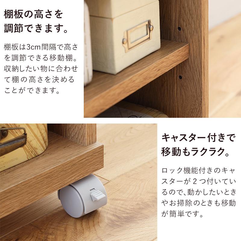 白井産業 デスクワゴン ワゴン キャスター付き 3段 木製 幅40cm 白井産業 デスクワゴン ワゴン キャスター付き 3段 木製 幅40cm