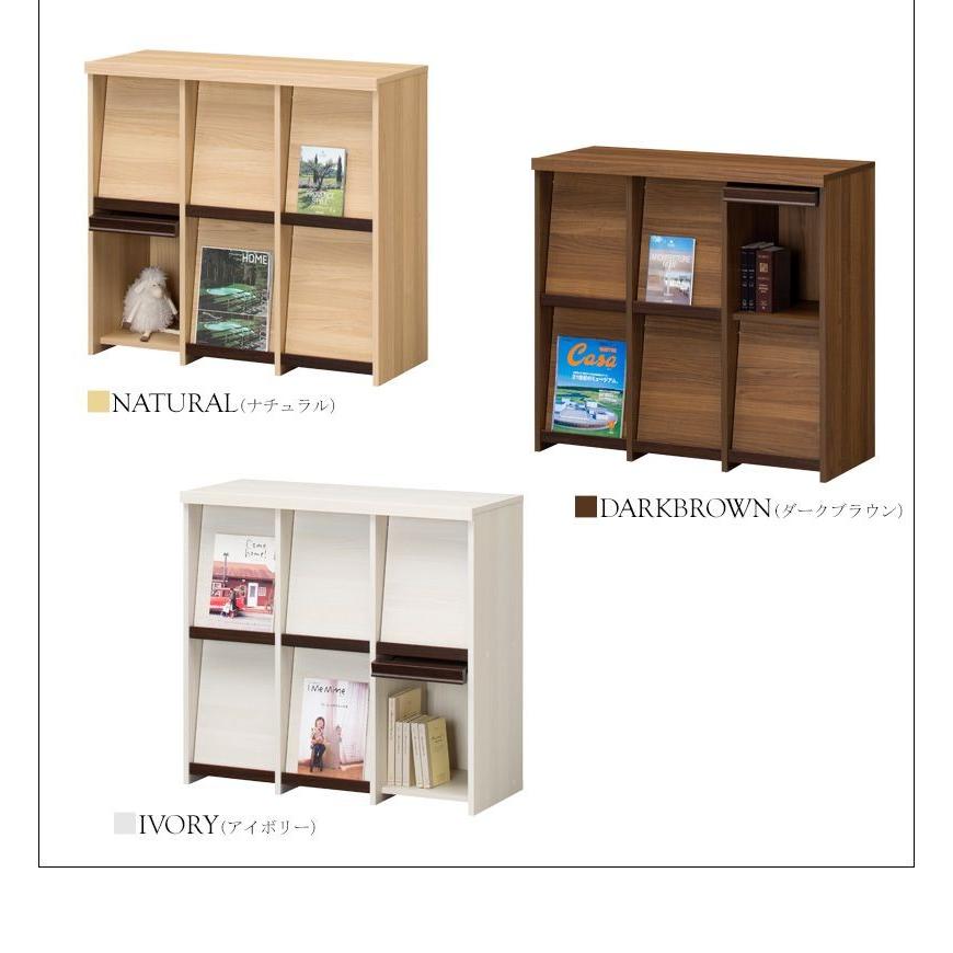 ディスプレイラック 3列2段 幅90 本棚 書棚 シェルフ 収納棚 木製