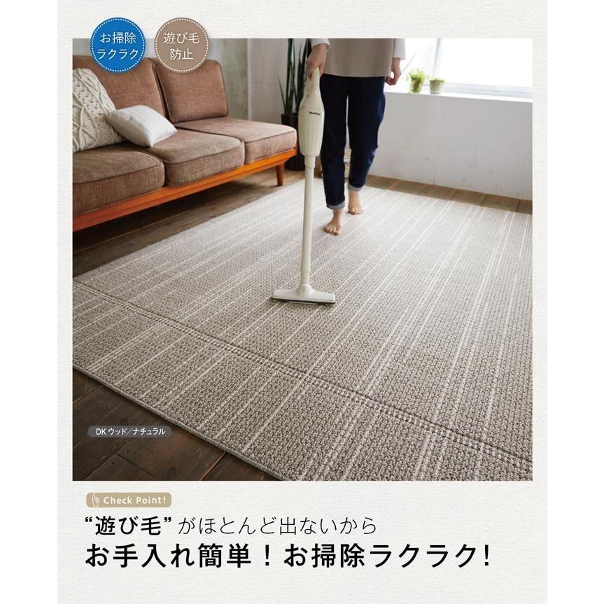 ラグ カーペット ラグマット 洗える おしゃれ 2畳 長方形 ダイニングラグ 洗えるラグ 夏用 夏用ラグ オールシーズン 日本製 洗濯 170 ...