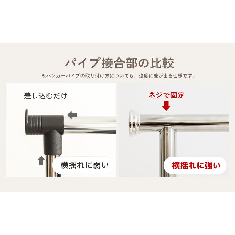 ハンガーラック 頑丈 スリム パイプハンガー 衣類収納 洋服掛け 子供 洋服収納 キャスター付き コートハンガー 洗濯物 部屋干し 大容量 即日発送